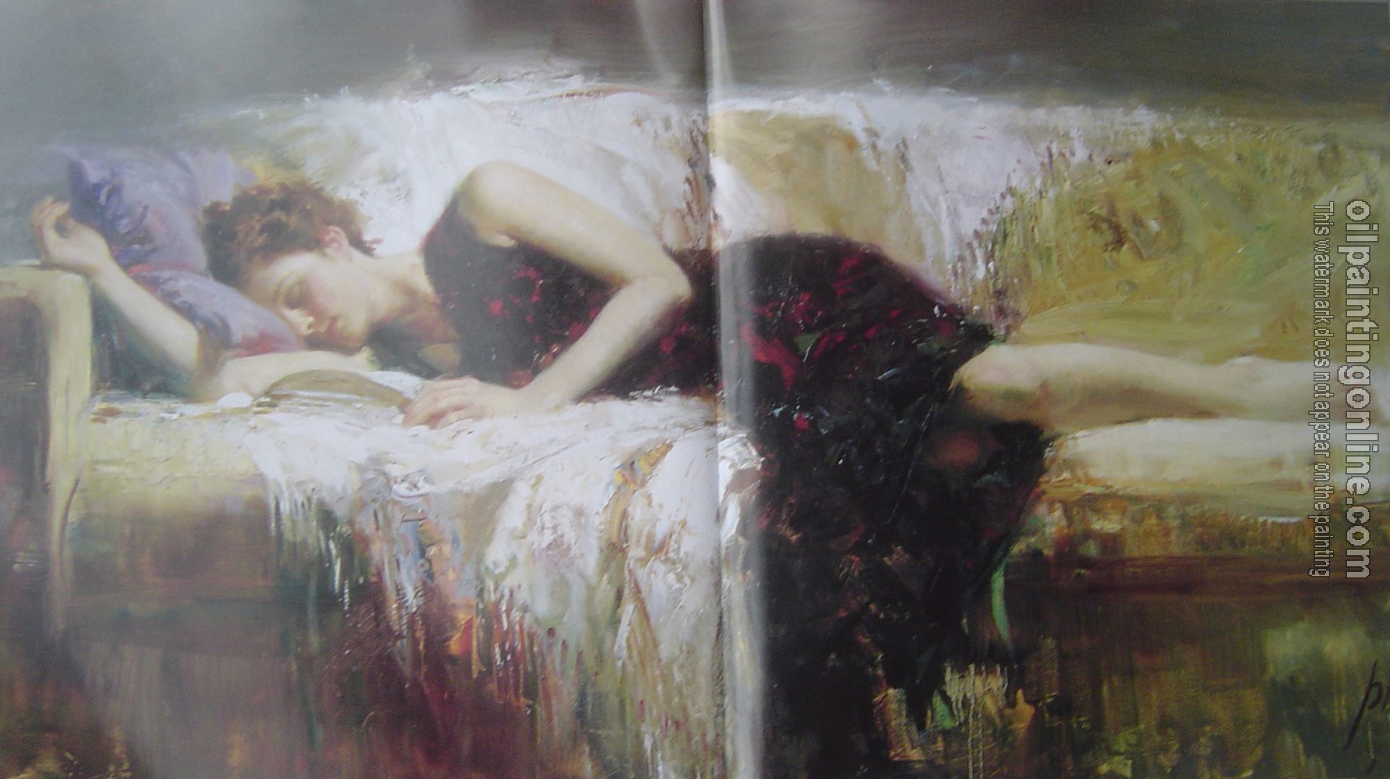 Pino Daeni - Impression oil painting.